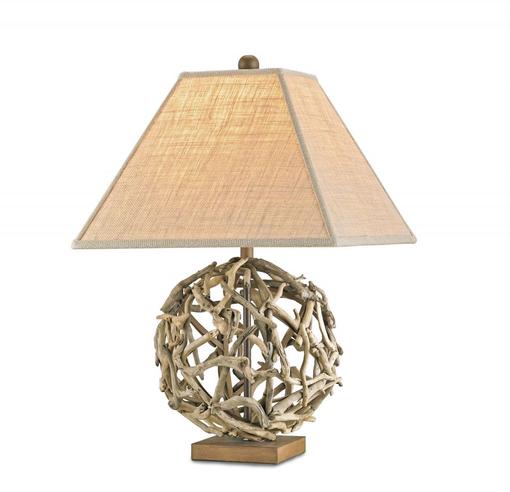 Driftwood Sphere Table Lamp