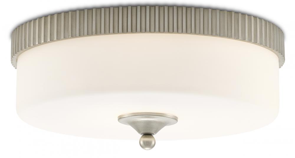 Bryce Silver Flush Mount