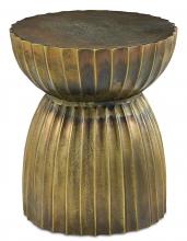 Currey 4000-0075 - Rasi Antique Brass Accent Table