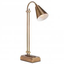 Currey 6000-0782 - Symmetry Brass Desk Lamp