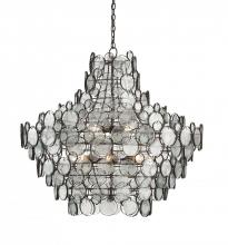 Currey 9520 - Galahad Large Recycled Glass Chandelier